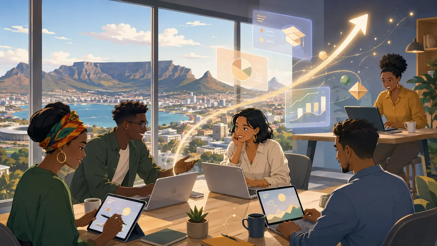 Unlocking Potential: Weaving New Futures with Online Learning in South Africa for Business Success